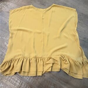 Wishlist Mustard Ruffled Blouse